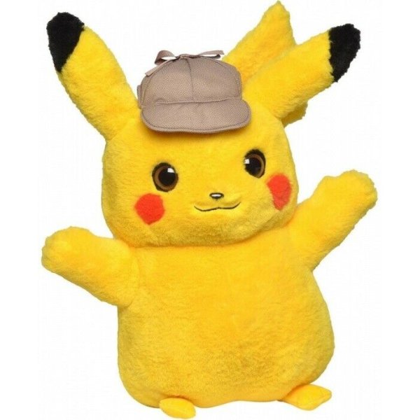 Meisterdetektiv Pikachu Pl&uuml;schfigur 41 cm - Pokemon Kuscheltier von Wicked Cool Toys