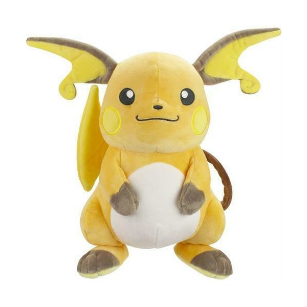 Raichu Pl&uuml;schfigur auf Sockel 30 cm - Pokemon Kuscheltier von Wicked Cool Toys