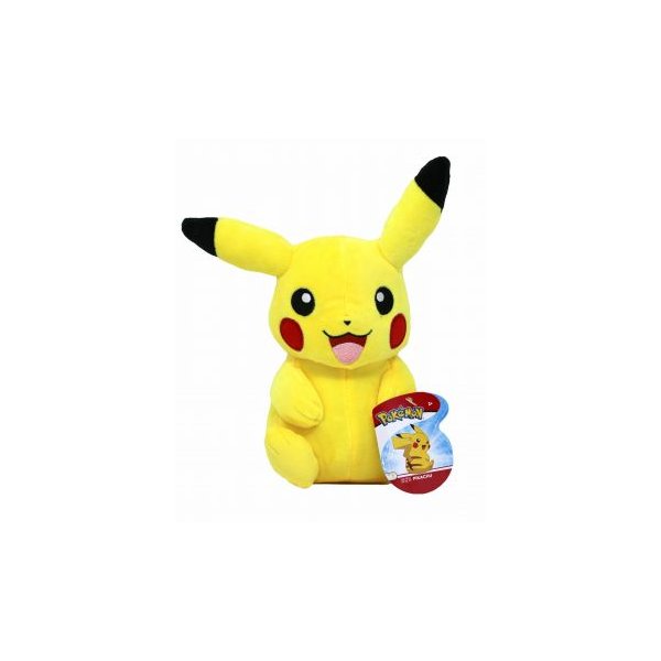 Pikachu (fr&ouml;hlich) Pl&uuml;schfigur 20 cm - Pokemon Kuscheltier von Wicked Cool Toys