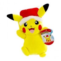 Pikachu (Weihnachts-Edition) Pl&uuml;schfigur 20 cm - Pokemon Kuscheltier von Wicked Cool Toys