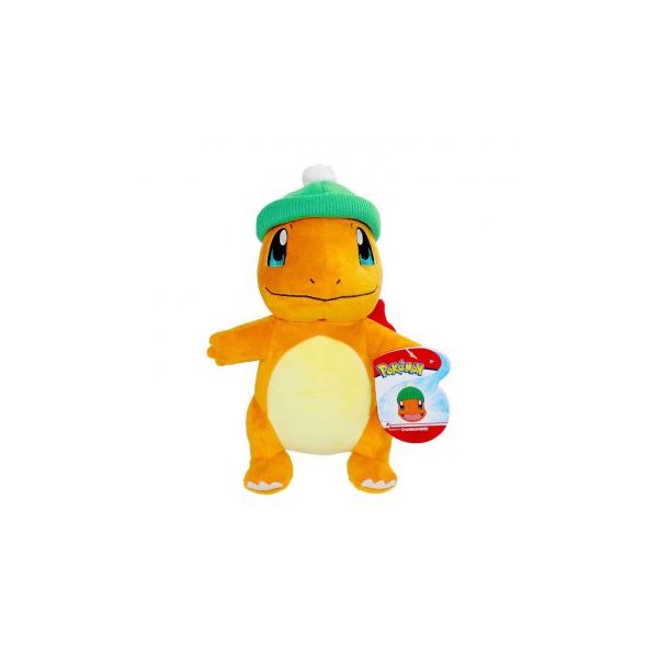 Glumanda (Weihnachts-Edition) Pl&uuml;schfigur 20 cm - Pokemon Kuscheltier von Wicked Cool Toys
