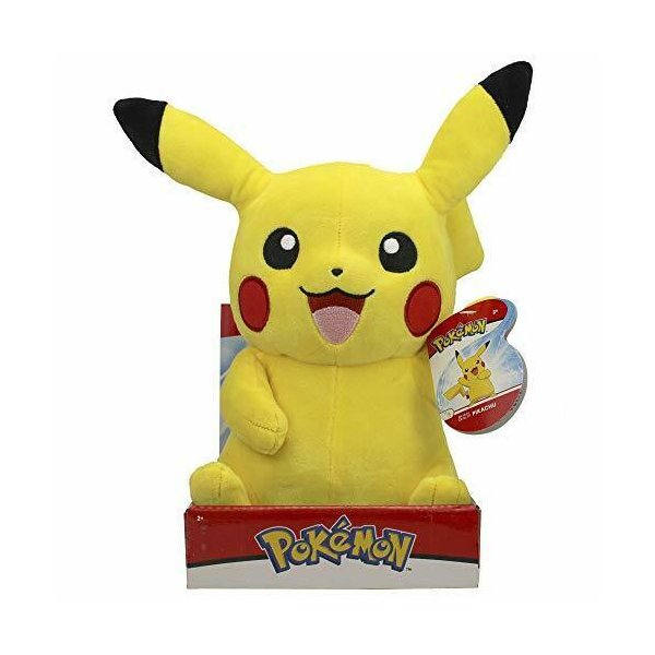 Pikachu (gr&uuml;&szlig;end) Pl&uuml;schfigur 30 cm - Pokemon Kuscheltier von Wicked Cool Toys