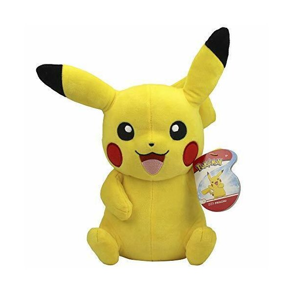 Pikachu (gr&uuml;&szlig;end) Pl&uuml;schfigur 30 cm - Pokemon Kuscheltier von Wicked Cool Toys