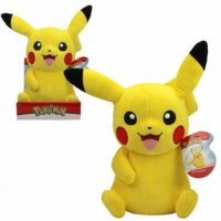 Pikachu (gr&uuml;&szlig;end) Pl&uuml;schfigur 30 cm - Pokemon Kuscheltier von Wicked Cool Toys
