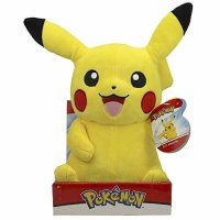 Pikachu (gr&uuml;&szlig;end) Pl&uuml;schfigur 30 cm - Pokemon Kuscheltier von Wicked Cool Toys