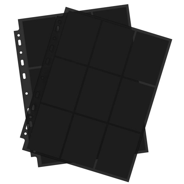 Arkero-G 10 Premium 18-Pocket Pages Schwarz (10 Seiten)
