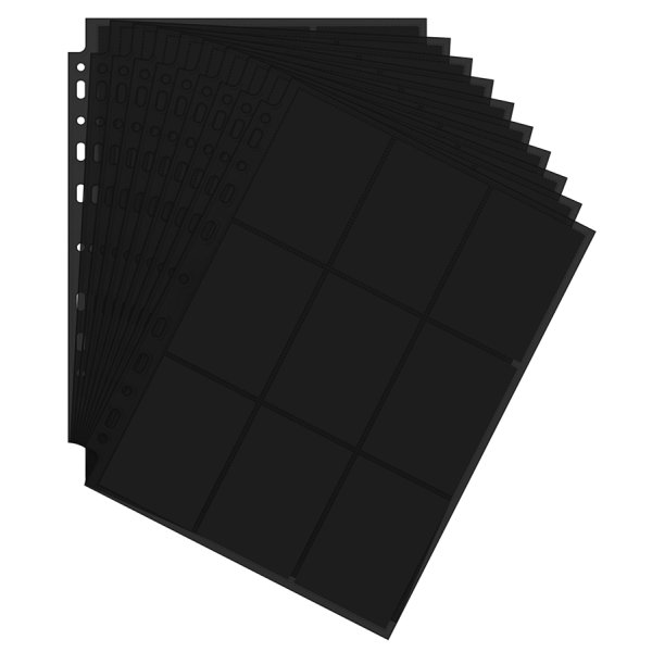 Arkero-G 50 Premium 18-Pocket Pages Schwarz (50 Seiten)