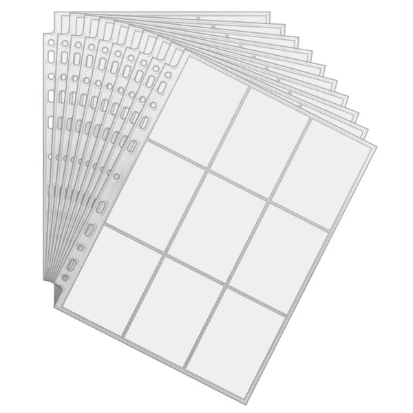 Arkero-G 10 Premium 9-Pocket Pages (10 Seiten) - f&uuml;r Karten in Standardgr&ouml;&szlig;e (z.B. Pokemon, Magic)