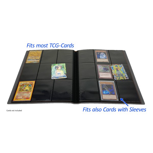 Arkero-G Premium 9-Pocket Card Binder (Tausch- &amp; Sammelalbum) - Schwarz