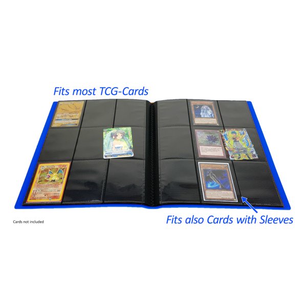 Arkero-G Premium 9-Pocket Card Binder (Tausch- &amp; Sammelalbum) - Dunkelblau
