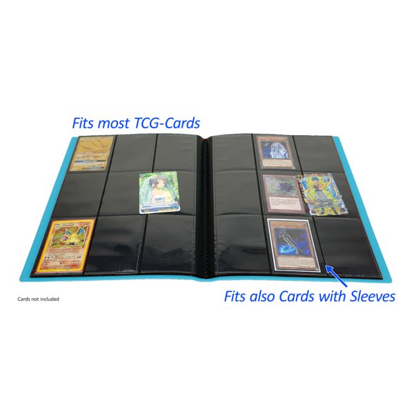 Arkero-G Premium 9-Pocket Card Binder (Tausch- &amp; Sammelalbum) - Hellblau