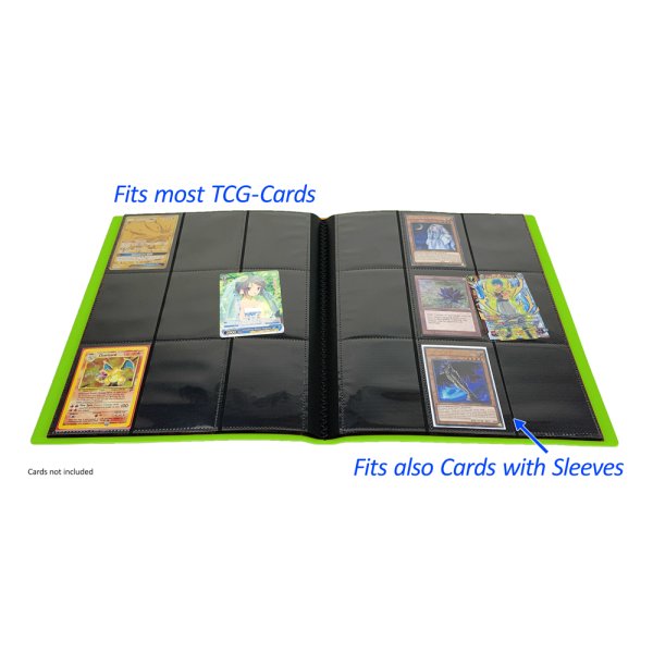 Arkero-G Premium 9-Pocket Card Binder (Tausch- &amp; Sammelalbum) - Hellgr&uuml;n