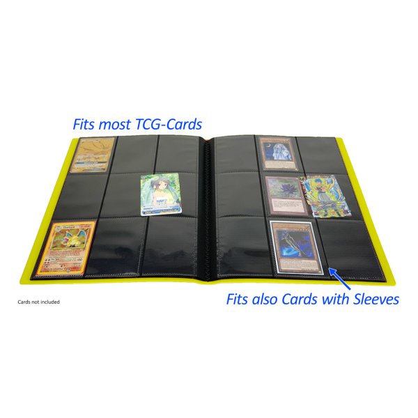 Arkero-G Premium 9-Pocket Card Binder (Tausch- &amp; Sammelalbum) - Gelb