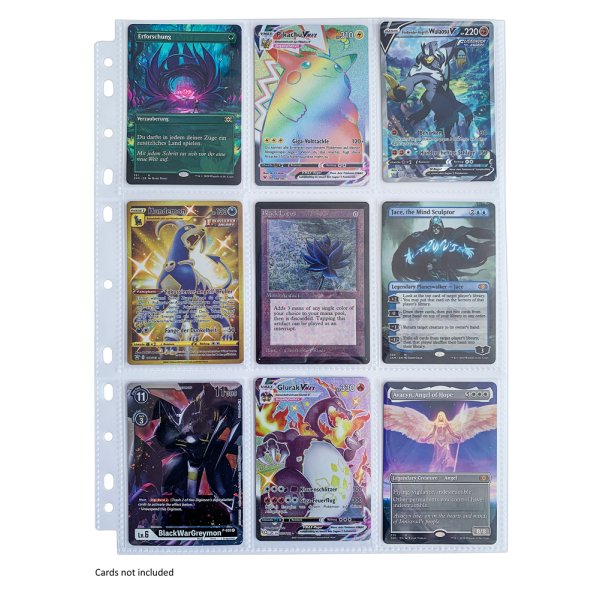 Arkero-G 50 Premium 9-Pocket Pages (50 Seiten) - f&uuml;r Karten in Standardgr&ouml;&szlig;e (z.B. Pokemon, Magic)