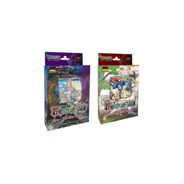 Force of Will - Alice - Wie alles begann 2 - alle 2 Starterdecks - deutsch