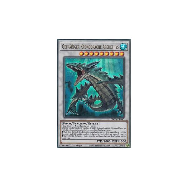 Gefr&auml;&szlig;iger Krokodrache Archethys ETCO-DE043