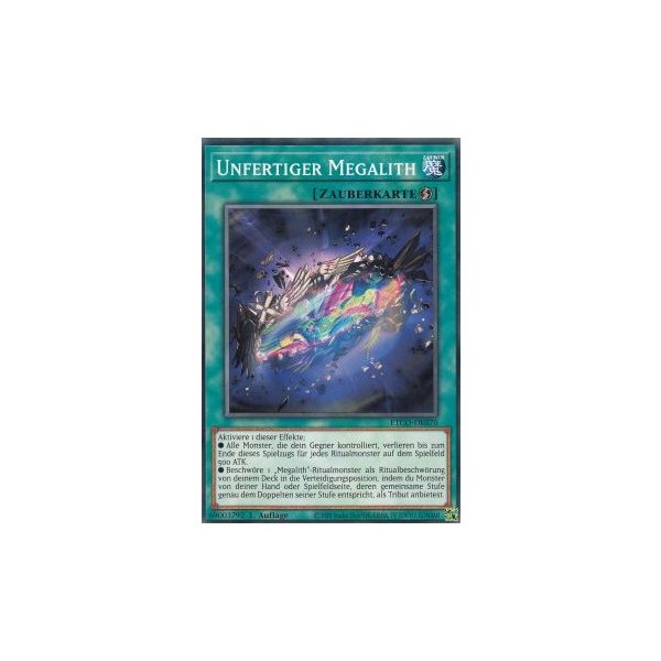 Unfertiger Megalith ETCO-DE070