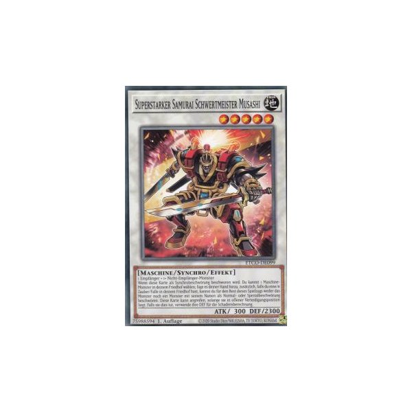 Superstarker Samurai Schwertmeister Musashi ETCO-DE099