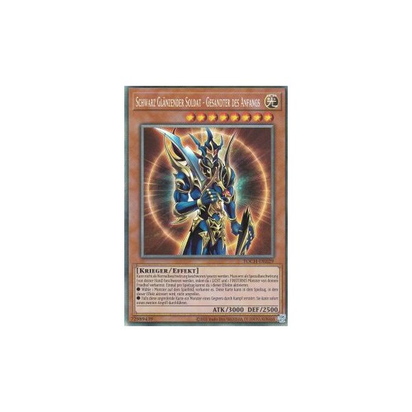 Schwarz Gl&auml;nzender Soldat - Gesandter des Anfangs (Collectors Rare) TOCH-DE029cr