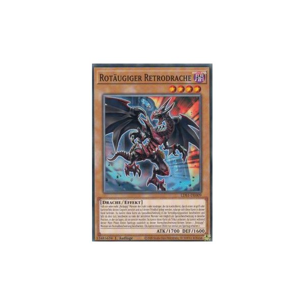 Rot&auml;ugiger Retrodrache LDS1-DE009