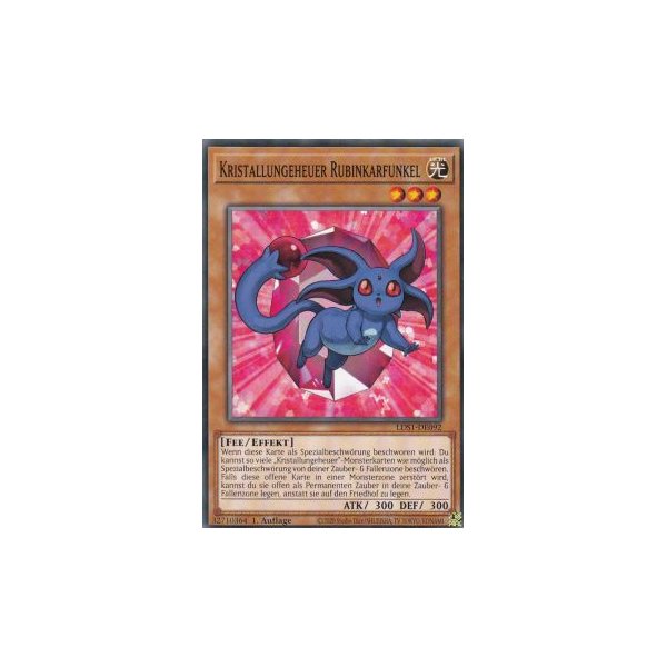 Kristallungeheuer Rubinkarfunkel LDS1-DE092