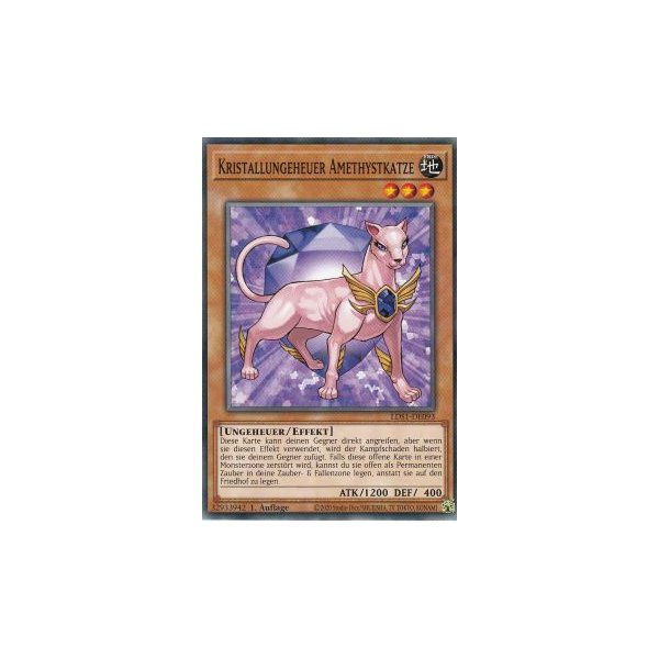 Kristallungeheuer Amethystkatze LDS1-DE093