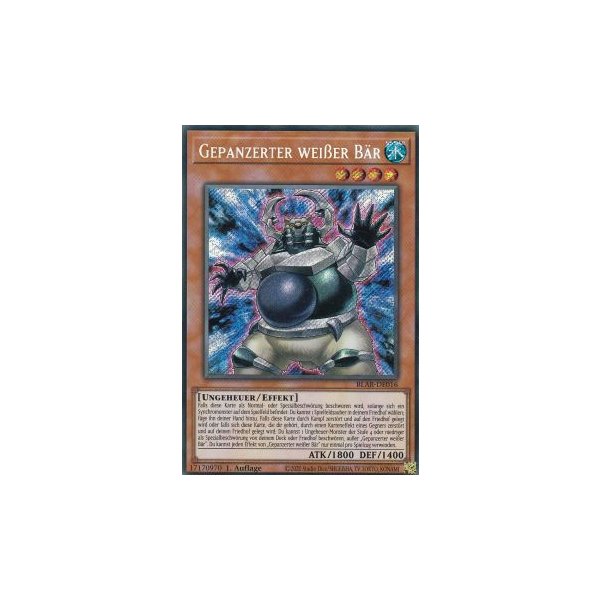 Gepanzerter wei&szlig;er B&auml;r BLAR-DE016