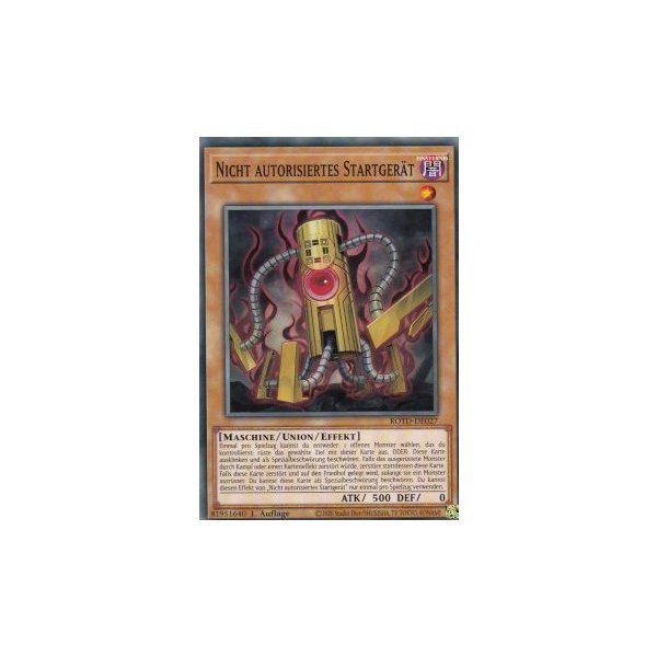 Nicht autorisiertes Startger&auml;t ROTD-DE027