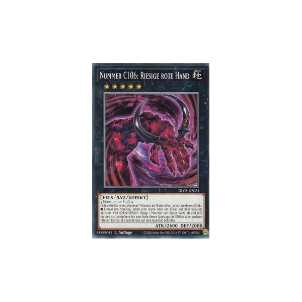 Nummer C106: Riesige rote Hand DLCS-DE051