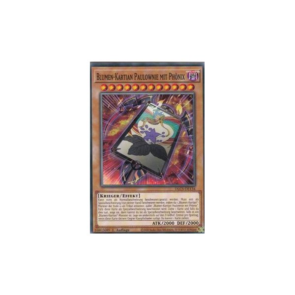 Blumen-Kartian Paulownie mit Ph&ouml;nix DLCS-DE134