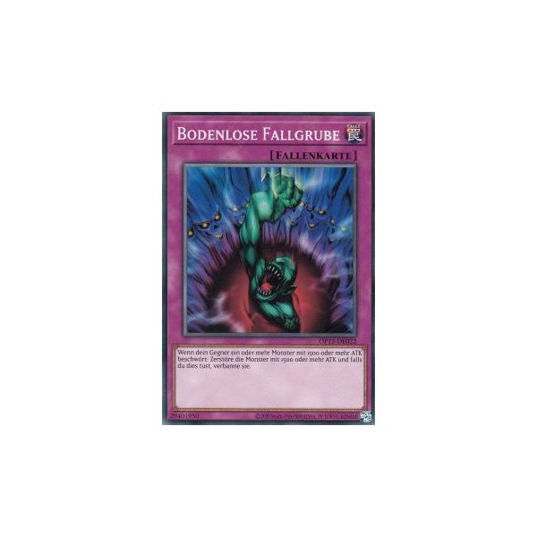 Bodenlose Fallgrube OP13-DE022