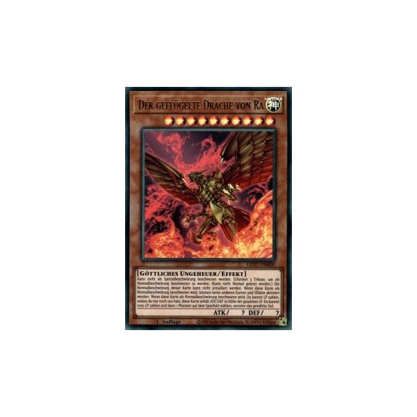 Der gefl&uuml;gelte Drache von Ra (Ultra Rare) alt. Art. LED7-DE000