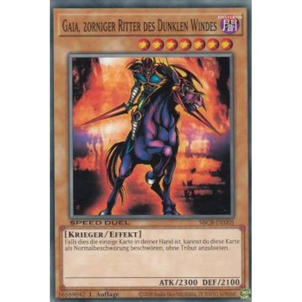 Gaia, zorniger Ritter des Dunklen Windes (Common) SBCB-DE005-C