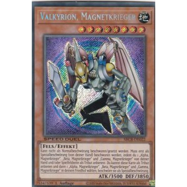 Valkyrion, Magnetkrieger (Secret Rare) SBCB-DE022-SCR