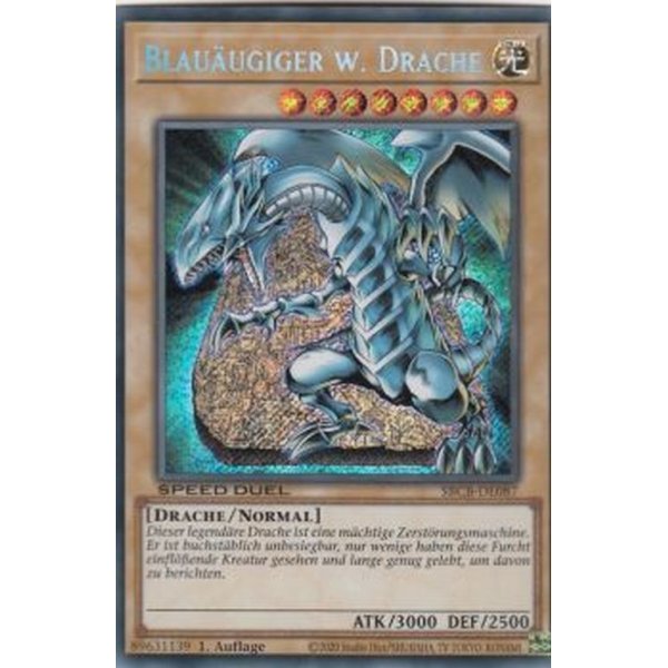 Blau&auml;ugiger w. Drache (Secret Rare) SBCB-DE087-SCR