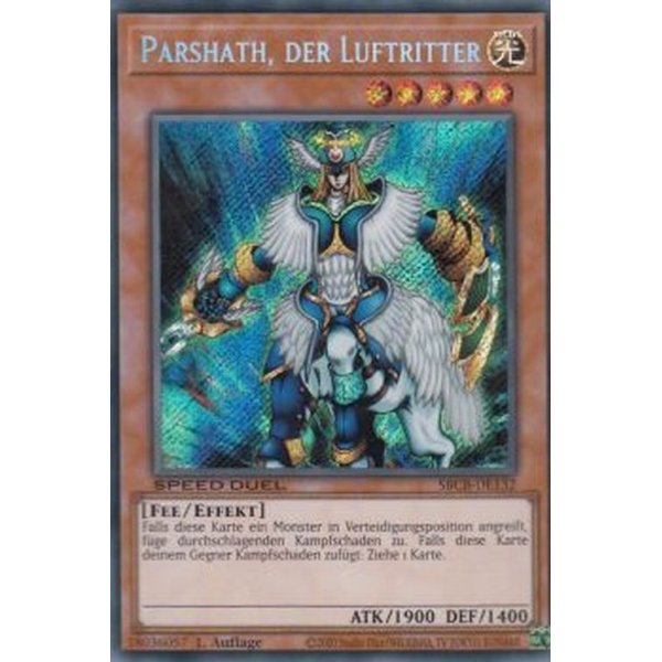 Parshath, der Luftritter (Secret Rare) SBCB-DE132-SCR