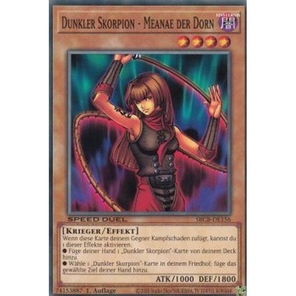 Dunkler Skorpion - Meanae der Dorn SBCB-DE156