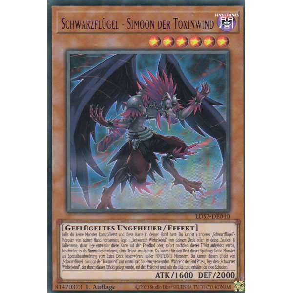 Schwarzfl&uuml;gel - Simoon der Toxinwind COLORED RARE LDS2-DE040-Colored-Rare