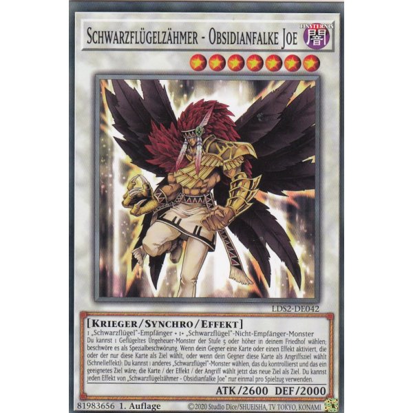 Schwarzfl&uuml;gelz&auml;hmer - Obsidianfalke Joe LDS2-DE042