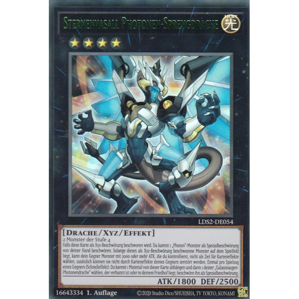 Sternenvasall Photonen-Sprengdrache COLORED RARE LDS2-DE054-Colored-Rare