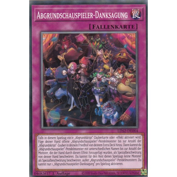 Abgrundschauspieler-Danksagung LDS2-DE064