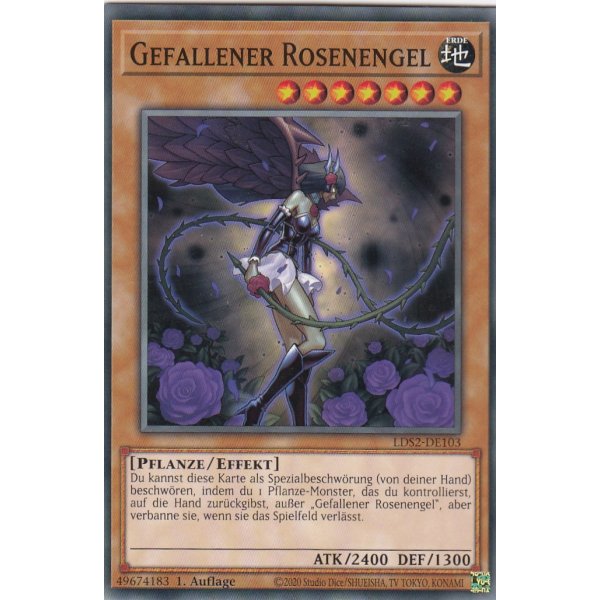 Gefallener Rosenengel LDS2-DE103