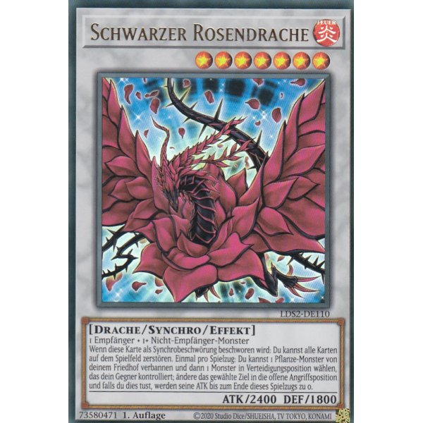 Schwarzer Rosendrache LDS2-DE110
