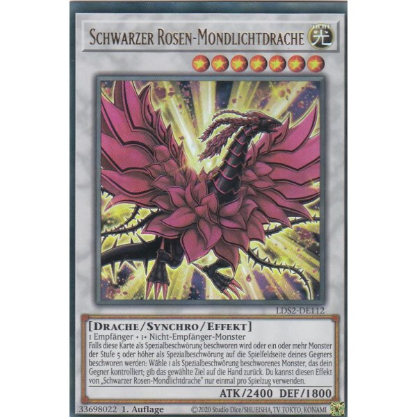Schwarzer Rosen-Mondlichtdrache LDS2-DE112