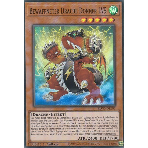 Bewaffneter Drache Donner LV5 BLVO-DE003