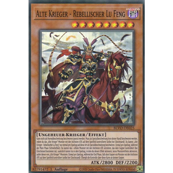 Alte Krieger - Rebellischer Lu Feng BLVO-DE025