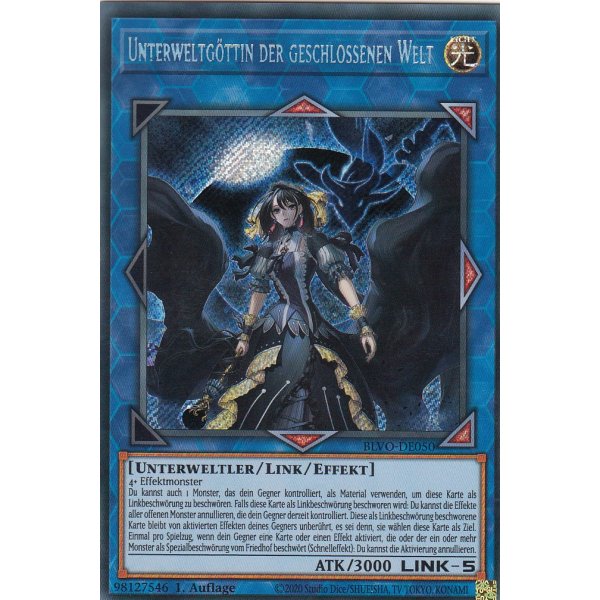 Unterweltg&ouml;ttin der geschlossenen Welt BLVO-DE050