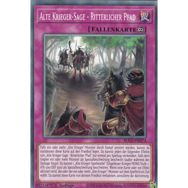 Alte Krieger-Sage - Ritterlicher Pfad BLVO-DE074