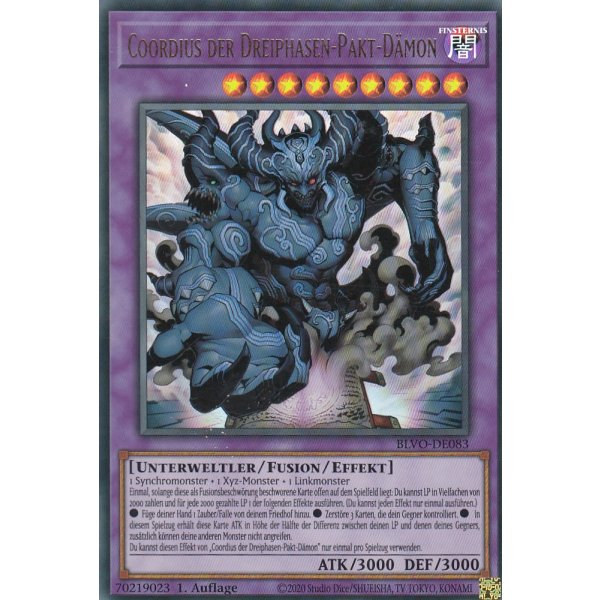 Coordius der Dreiphasen-Pakt-D&auml;mon BLVO-DE083