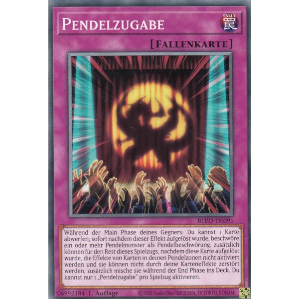 Pendelzugabe BLVO-DE091